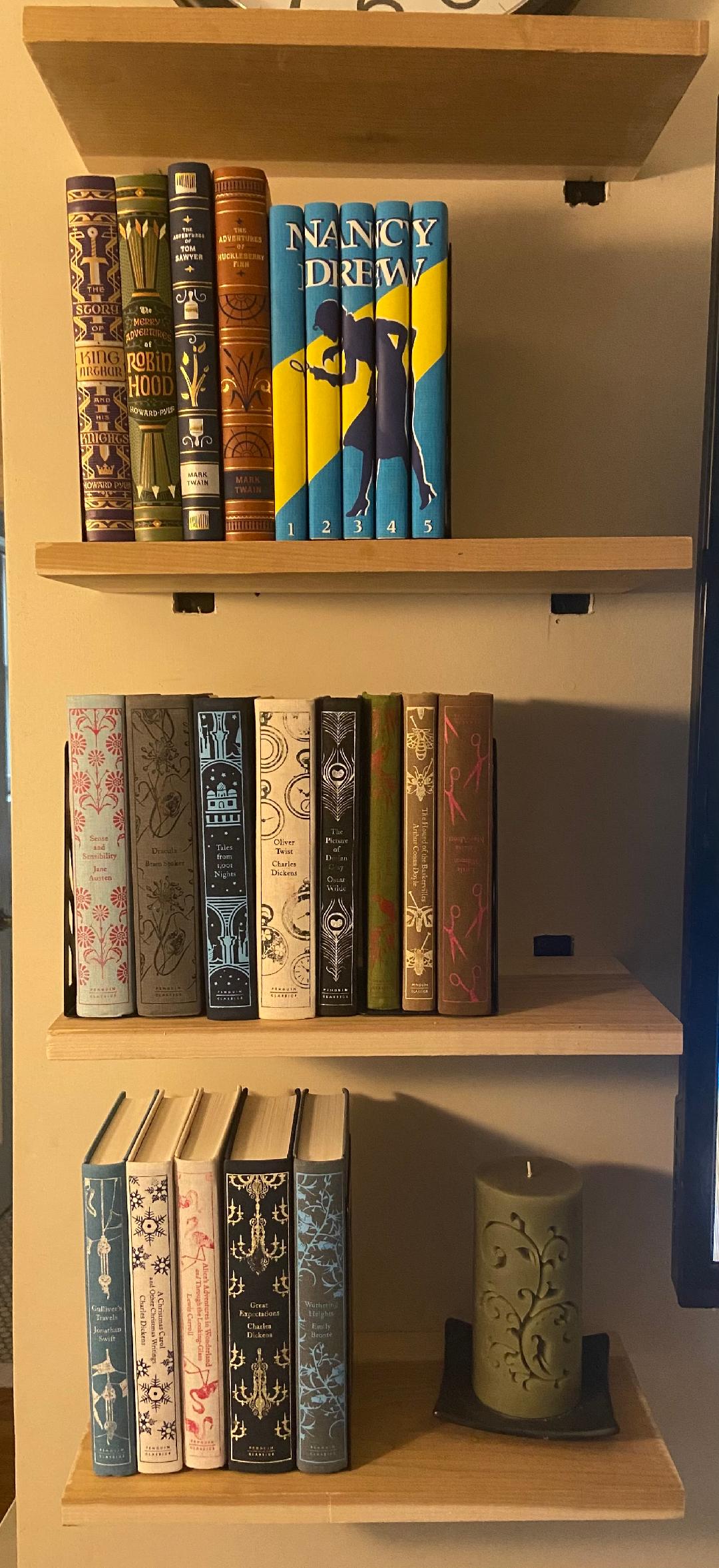 new bookshelves