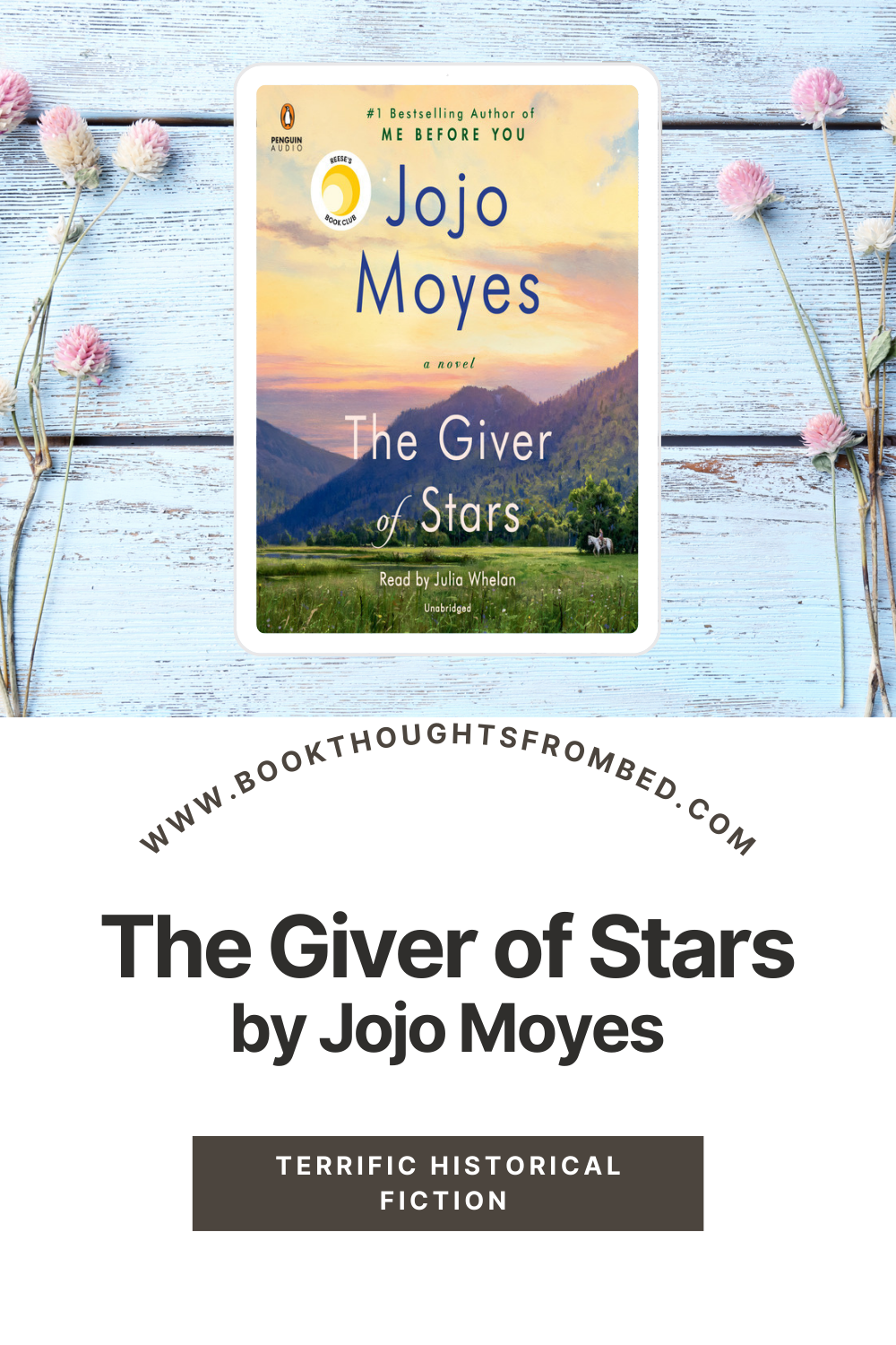 Audio Book Review: The Giver of Stars by Jojo Moyes, Narrated by Julia ...